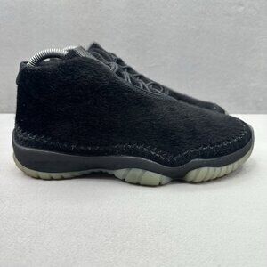 Air Jordan Future Womens Size 8 Shoes Black Night Maroon Fur Lifestyle Sneakers